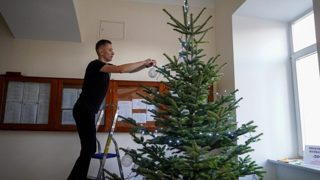 Fotorelacja: Ubieranie choinek i prace porządkowe