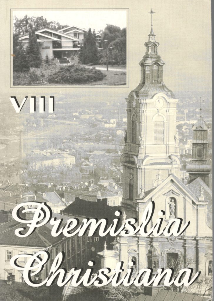 Premislia Christiana - tom VIII