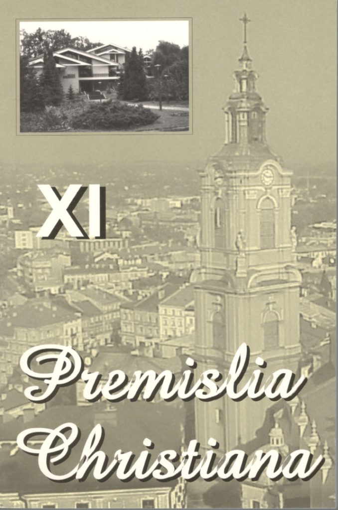 Premislia Christiana - tom XI